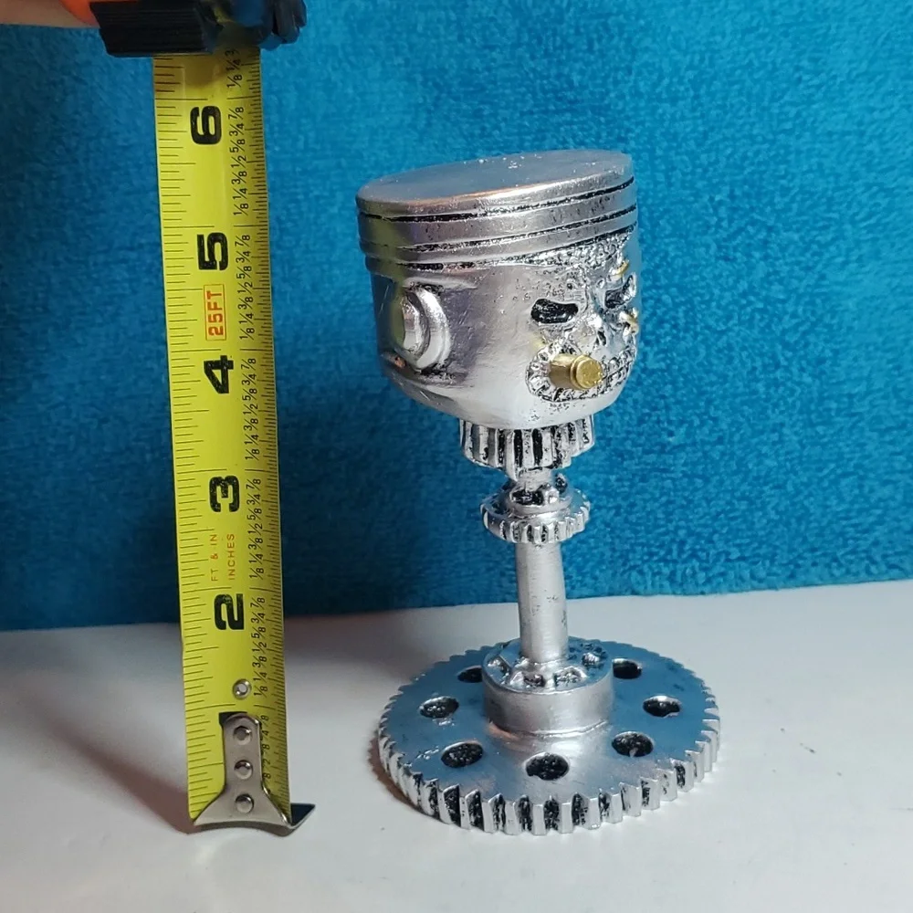 NEW Piston Man Art Deco Statue with Gear Body - Picture 8 of 8